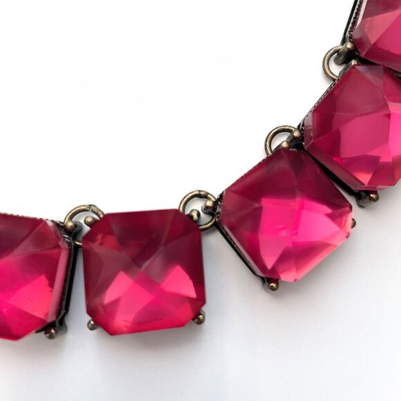 BaubleBar Fuchsia Crystal Necklace - Picture 3 of 6
